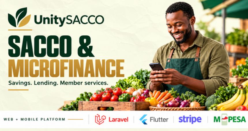 UnitySACCO - SACCO & Cooperative Management System with Web + Flutter Mobile App